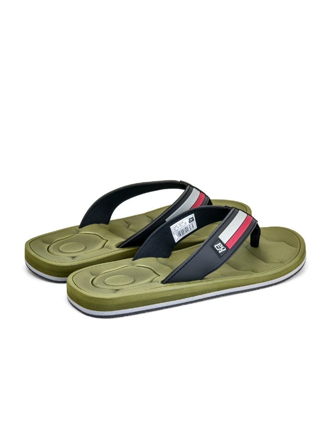 Puca Slippers For Men Strong Grip and Comfortable slippers Stylish Men's Slippers Clad Olive - Image 3